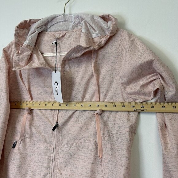 NEW Zyia Pink Bomber Jacket Womens Size Small Hooded Windbreaker - Picture 7 of 10